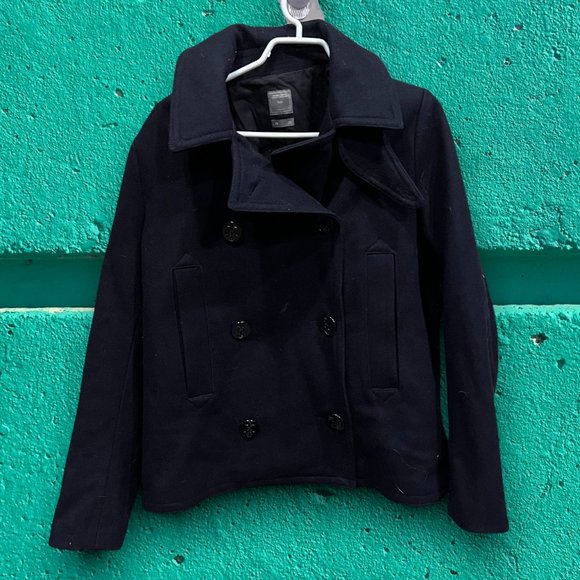 GAP Black Pea Coat for Men - Picture 1 of 2